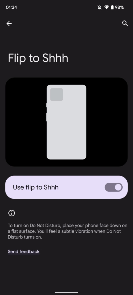 Flip To Shh On Pixel 6a