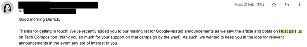 Google PR