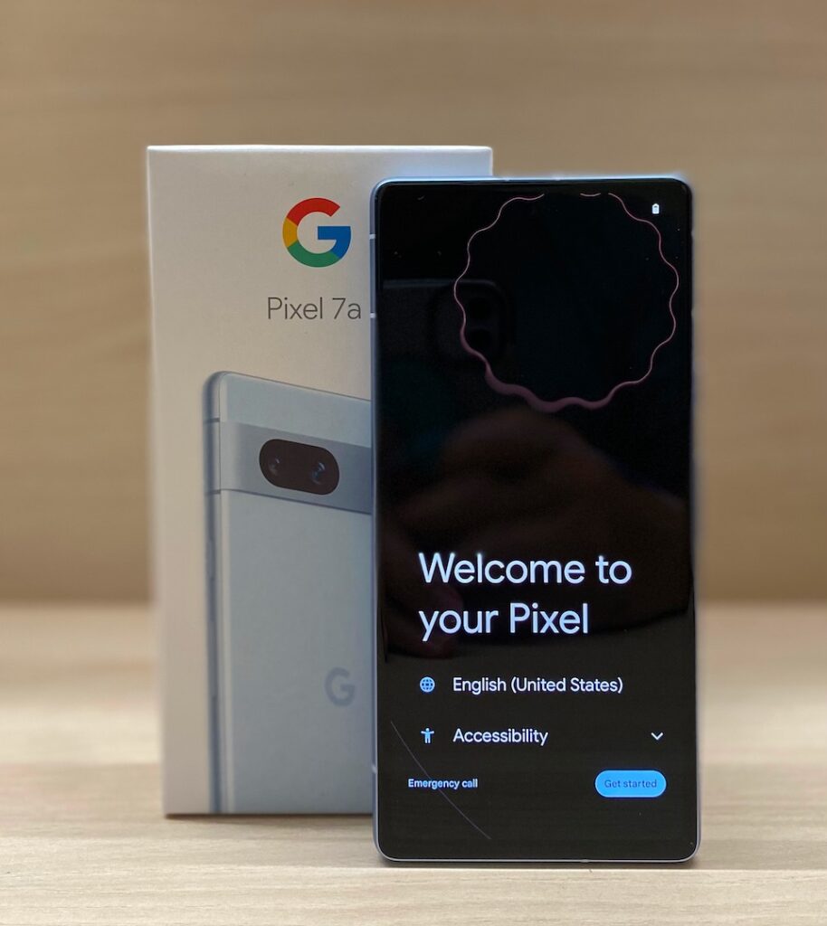 Pixel 7a Setup Screen