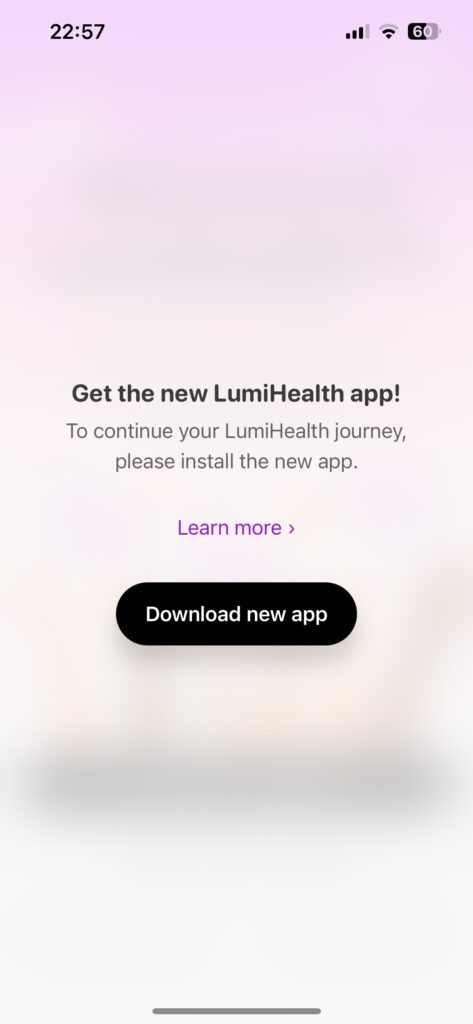 LumiHealth Forced Update
